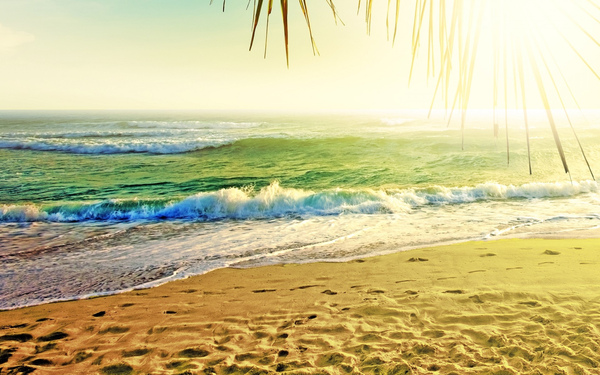 plage nature vague soleil mer sable