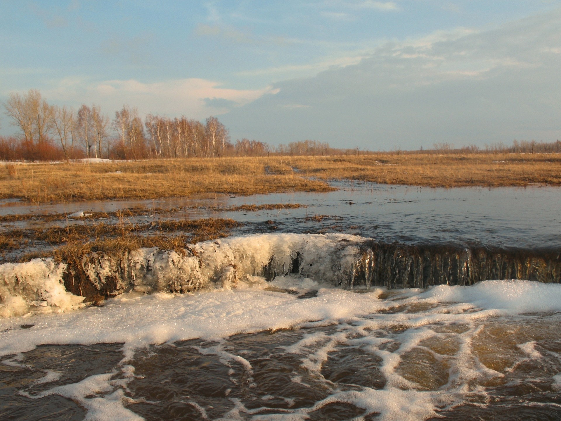 kokshetau inondation avril nature printemps