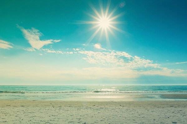 Mer sable plage soleil