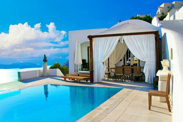 Greek Santorini is perfect for a holiday