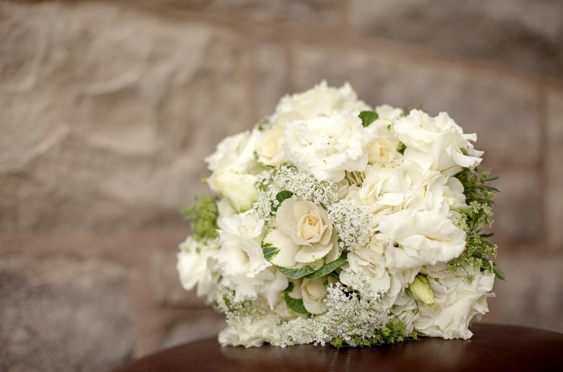 bouquet blanc hortensia