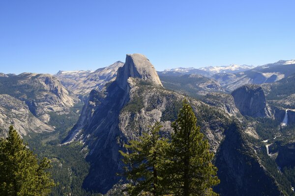 View of the beautiful cliffs from a height