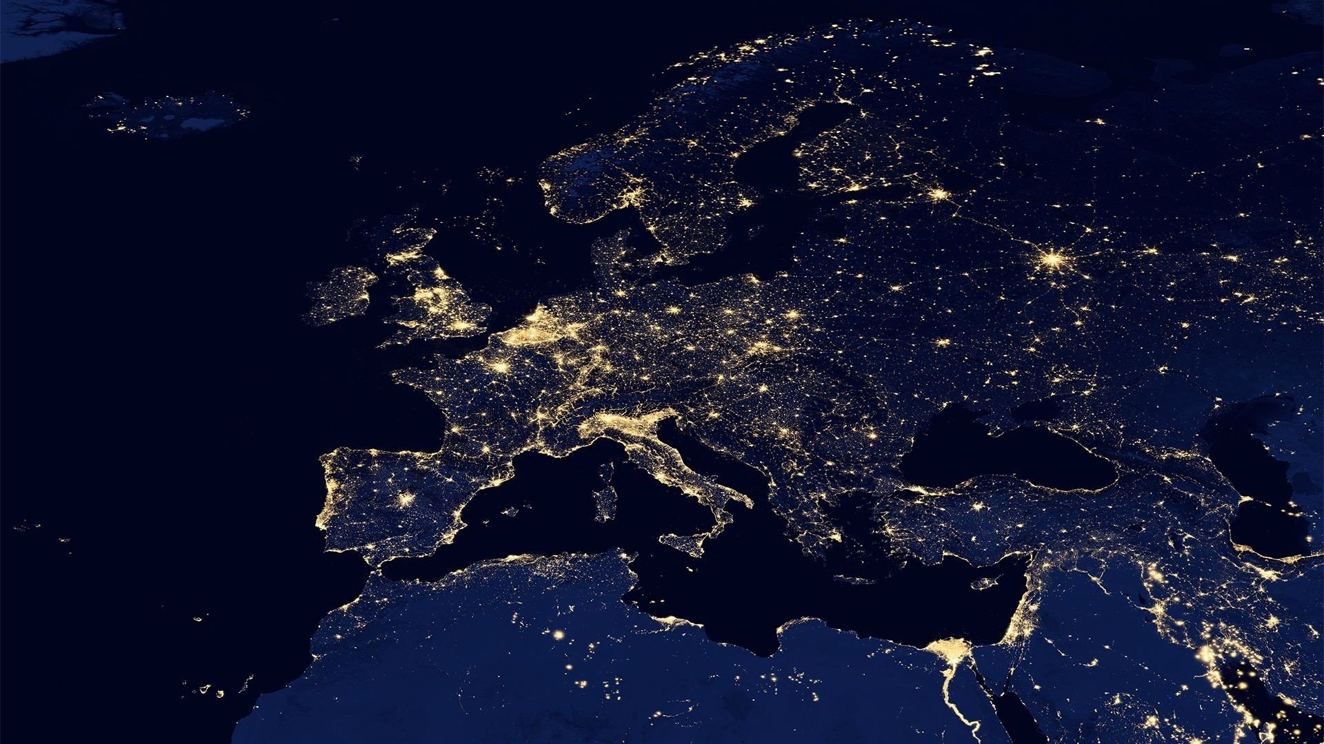 raum aufnahme nacht abend übersicht panorama karte kontinente kontinente teil der welt europa asien afrika licht lichter