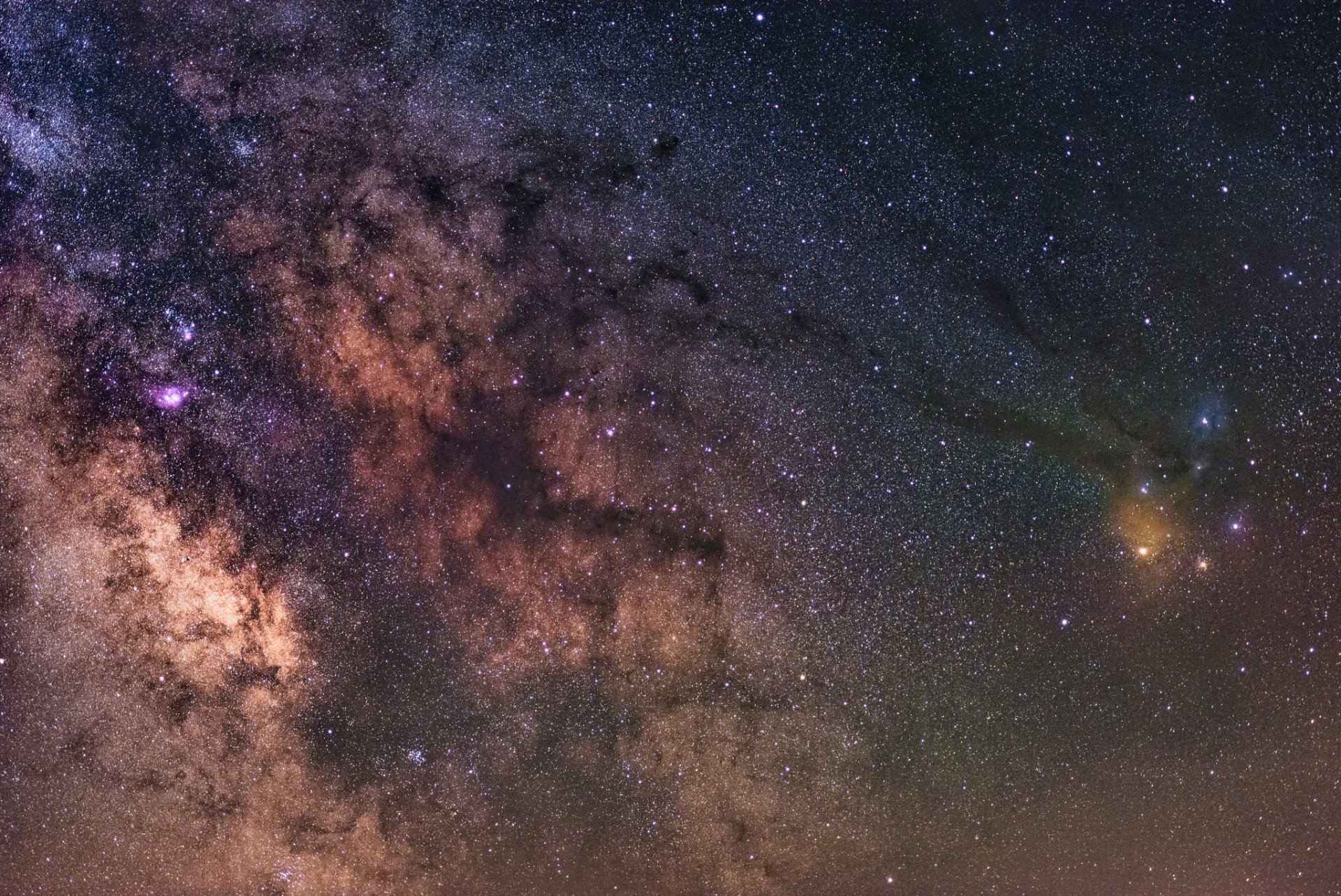 cielo estrellas espacio nebulosa