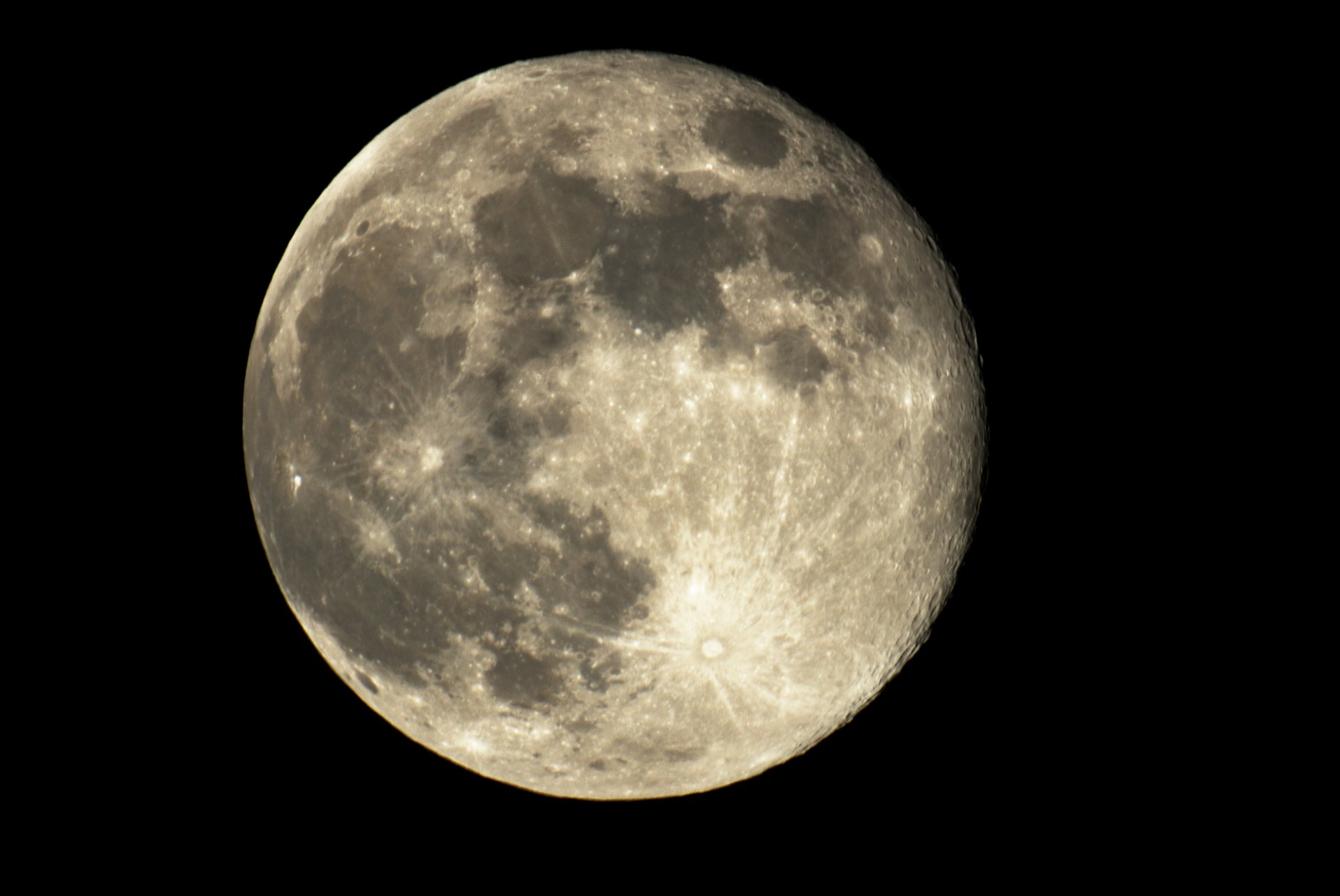 luna notte bianco e nero