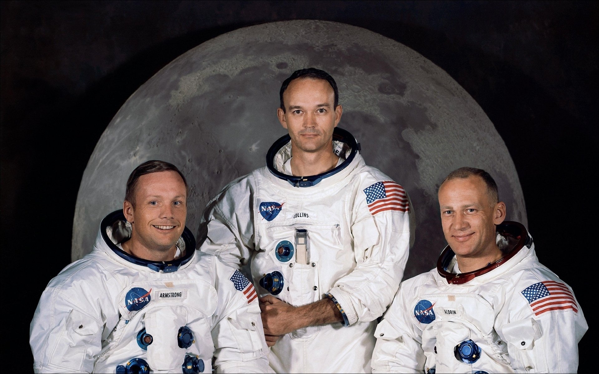 usa nasa historia armstrong collins aldrin pamięć kosmos astronauci