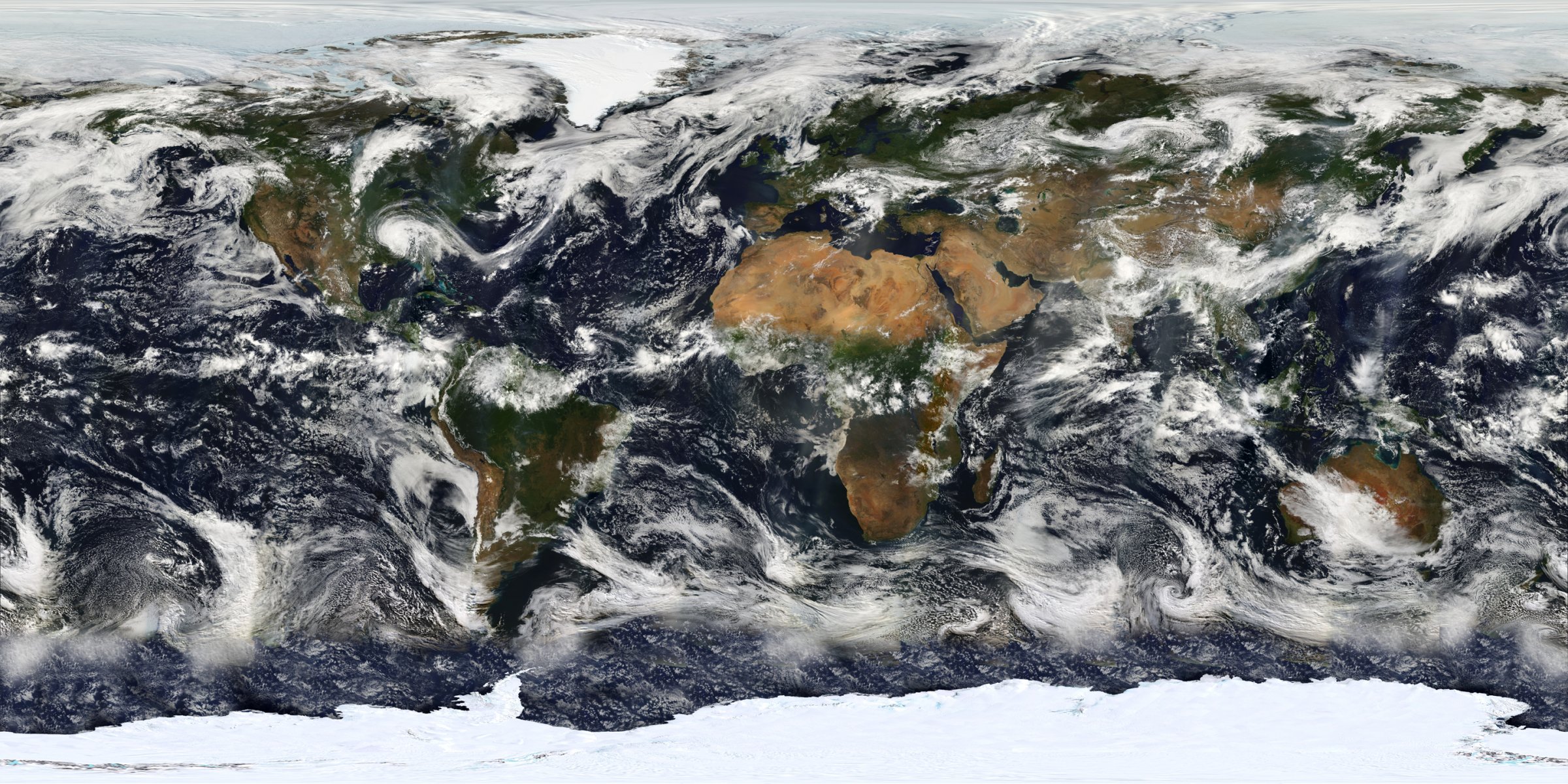 ziemia planeta pogoda kontynent chmury zdjęcia nasa