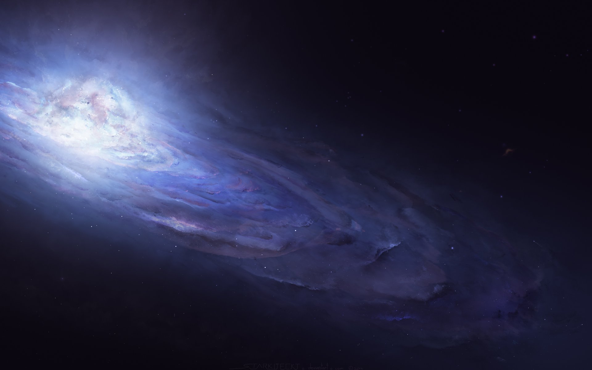 cosmos dibujo estrellas andrómeda