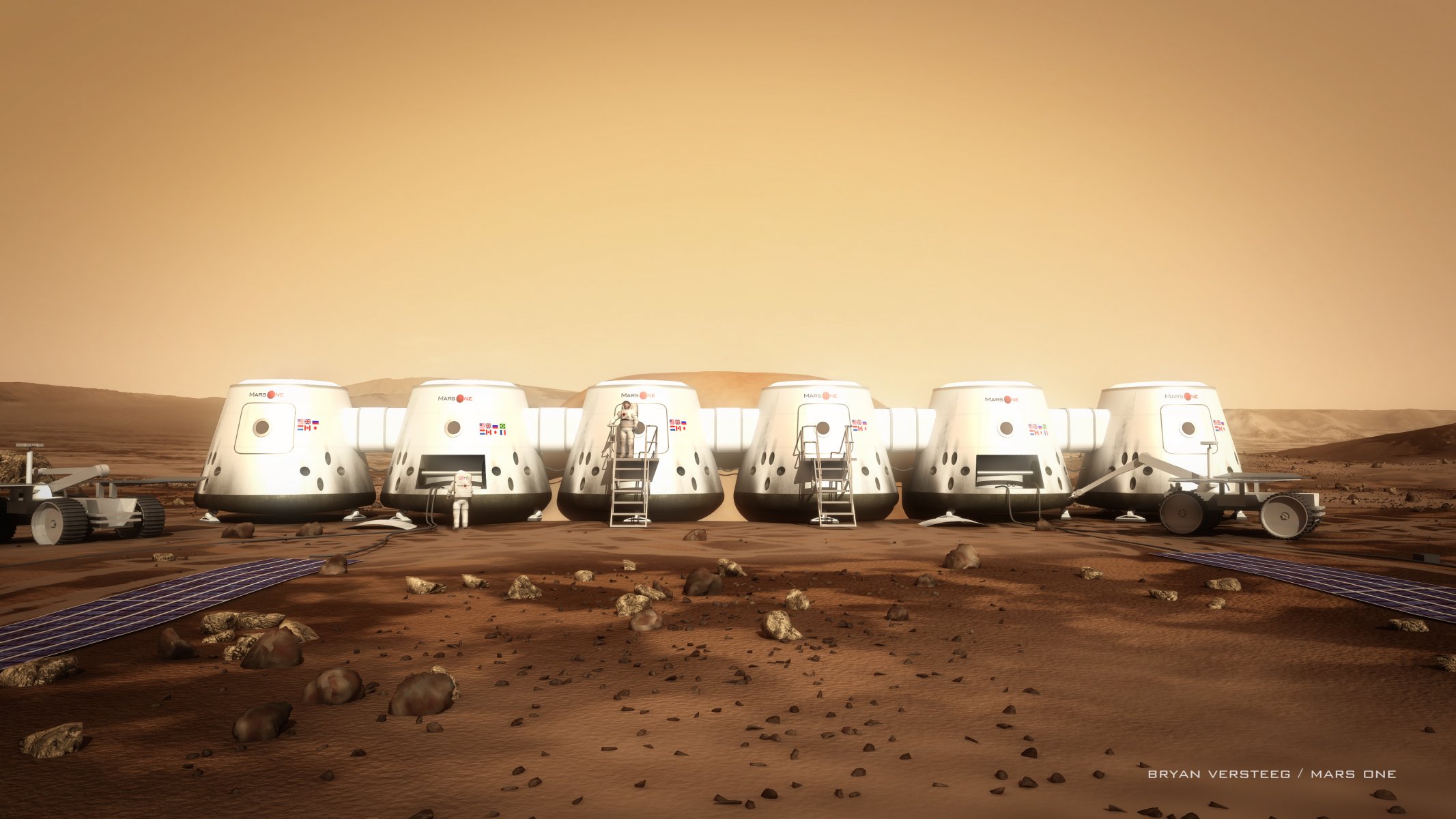 marte mars one astronautas módulos rover de marte suelo rocas