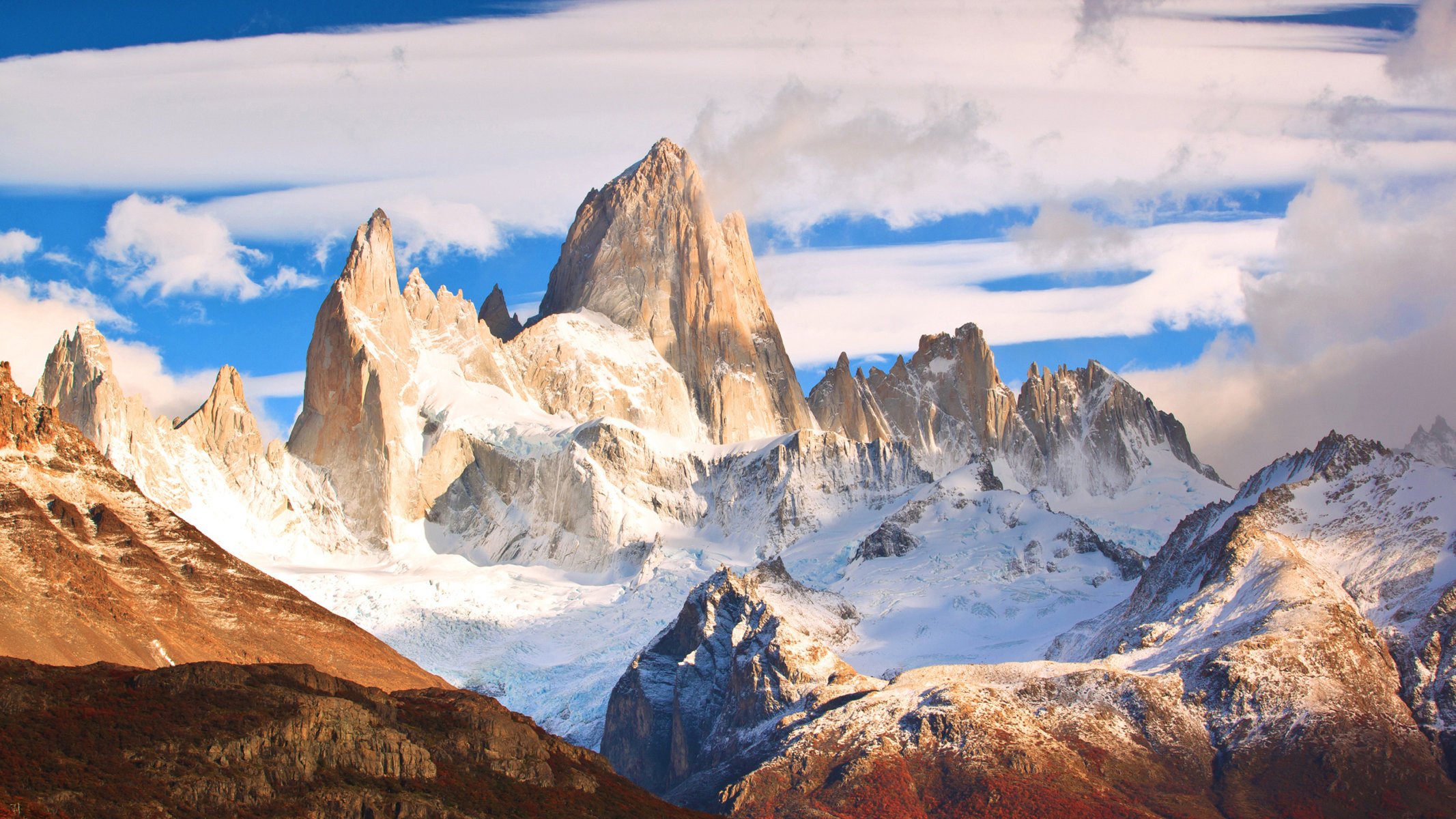 montañas nieve paisaje