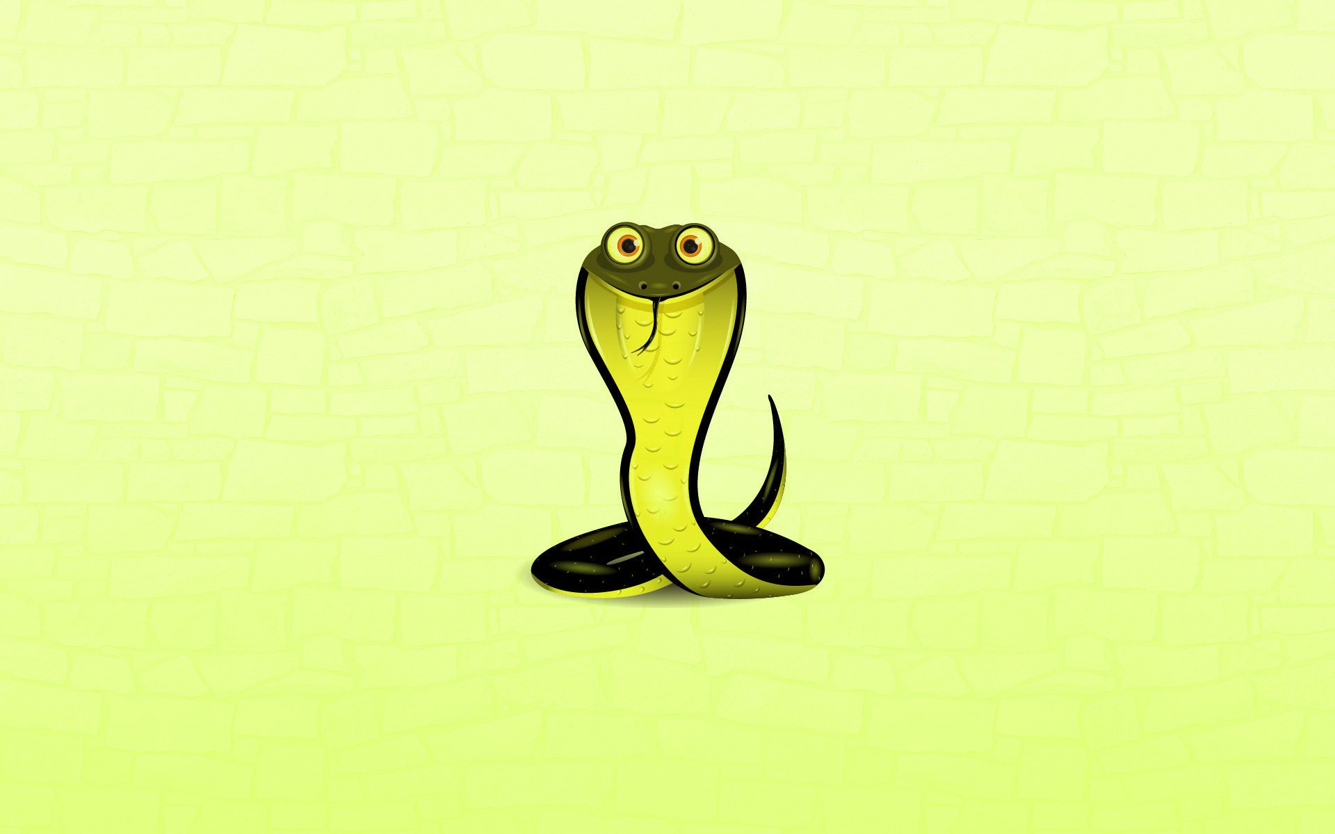 cobra minimalismo occhi serpente cobra sfondo verde