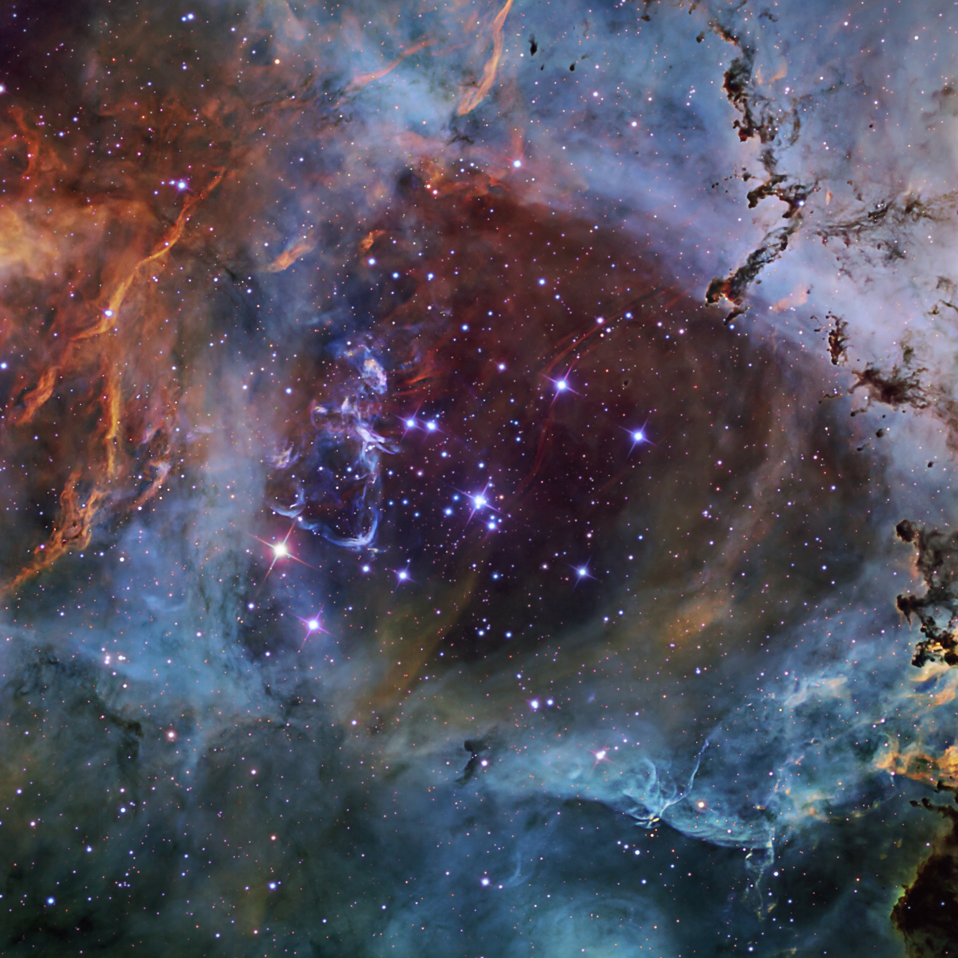 estrellas cosmos nebulosa colores