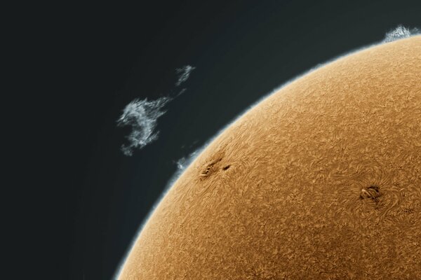 Ejection of a prominence from the surface of a star