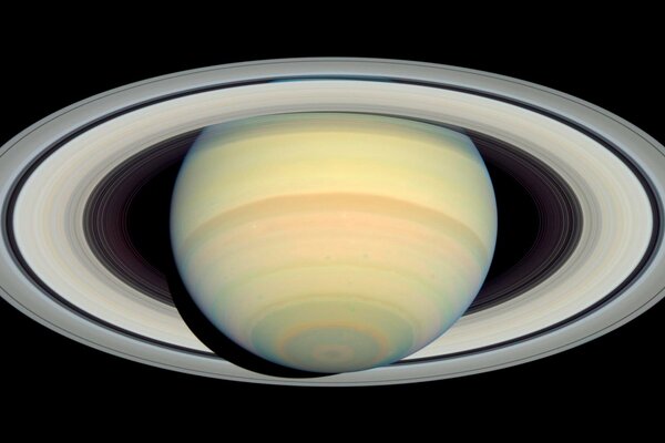 Full image of Saturn and its rings