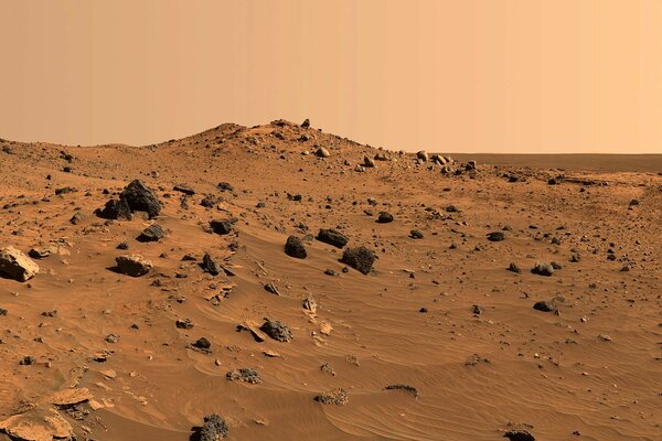 Mars Landscape Wallpaper brown