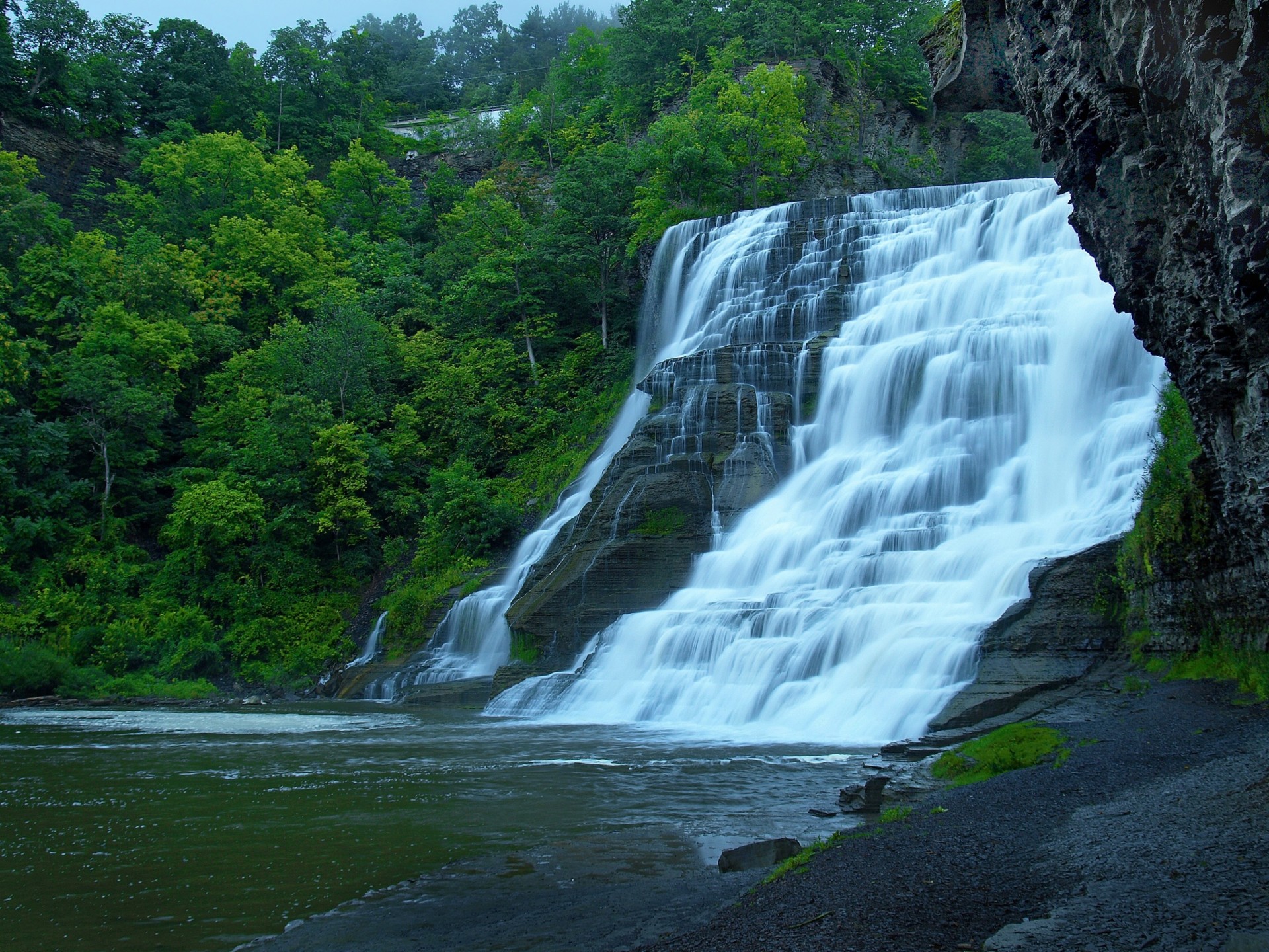 wasserfall kaskade natur