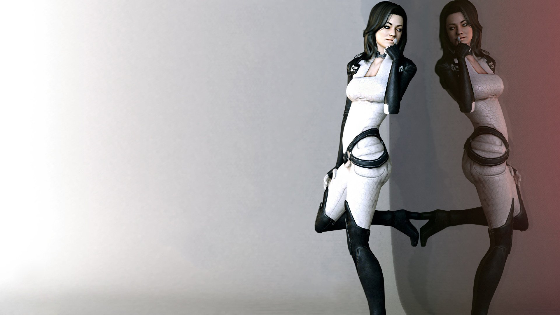 minimalismo fan art riflessione miranda miranda lawson mass effect