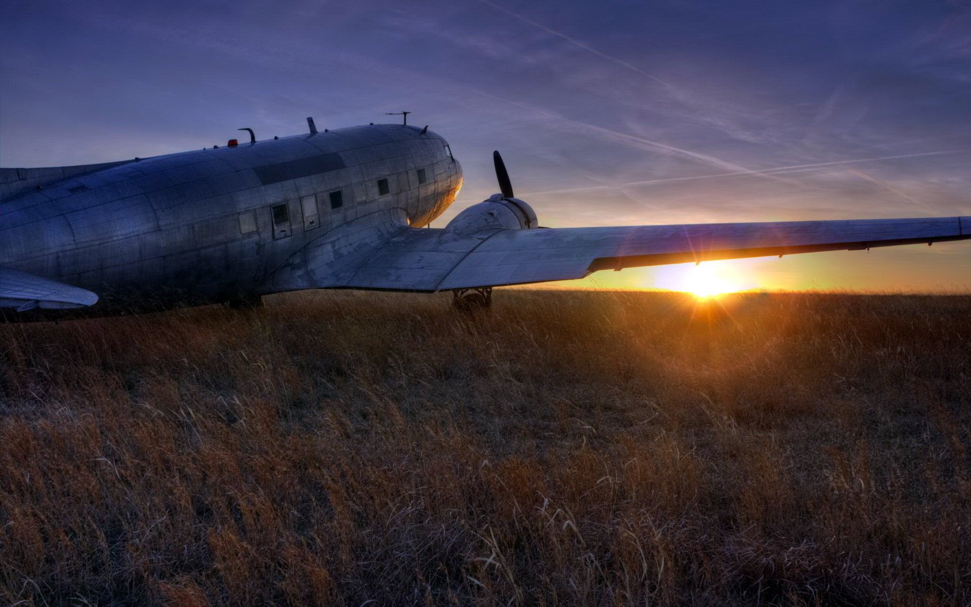 aereo paesaggio tramonto