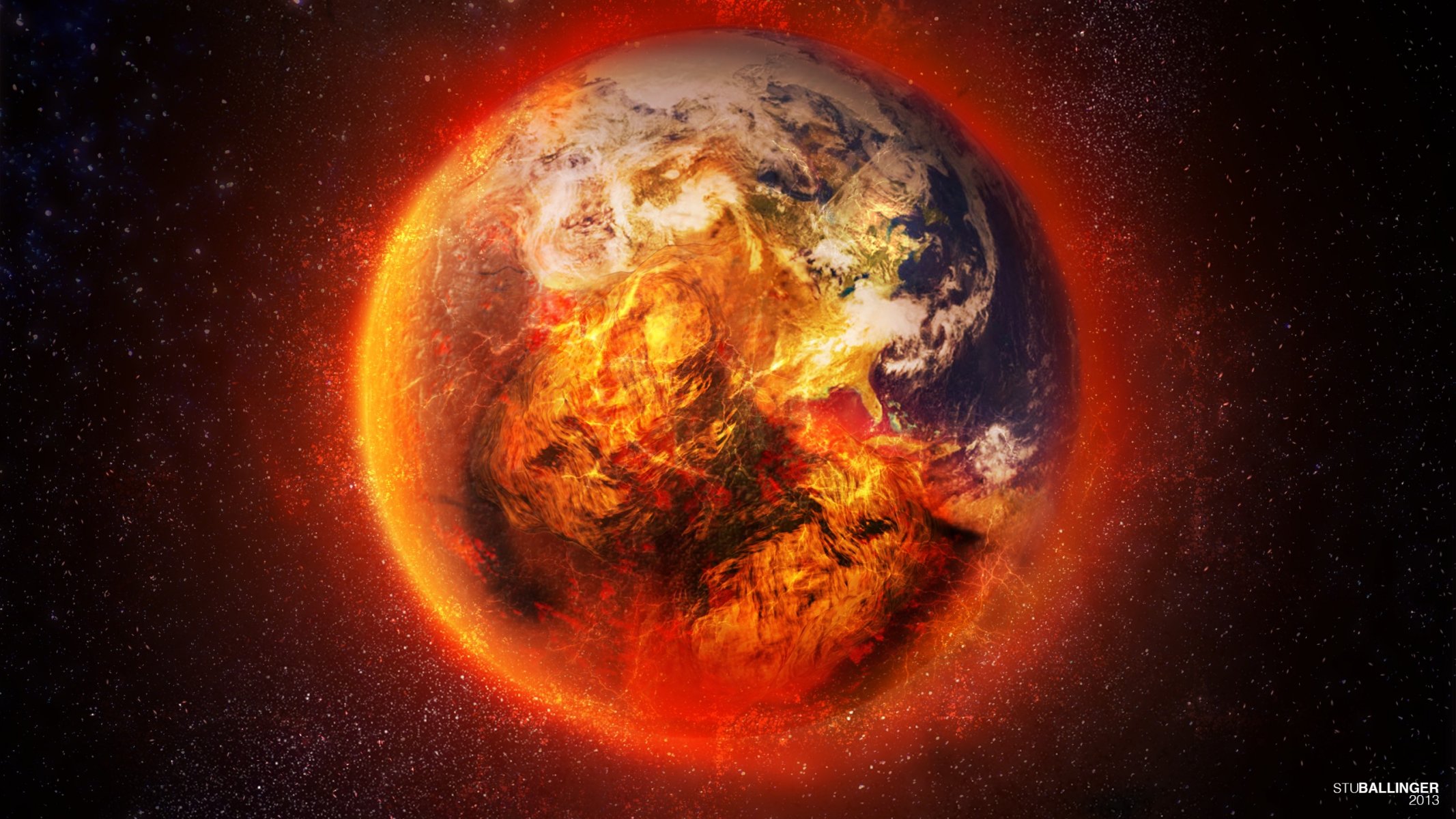 planet sterne feuer erde