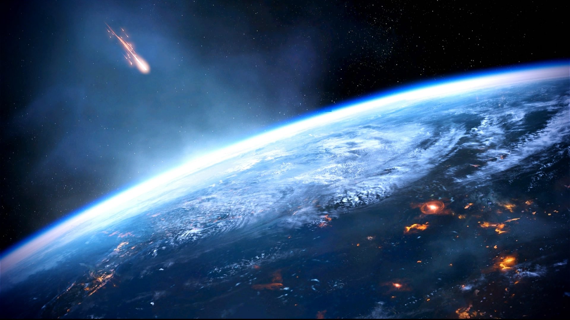 mass effect 3 meteorite planet land