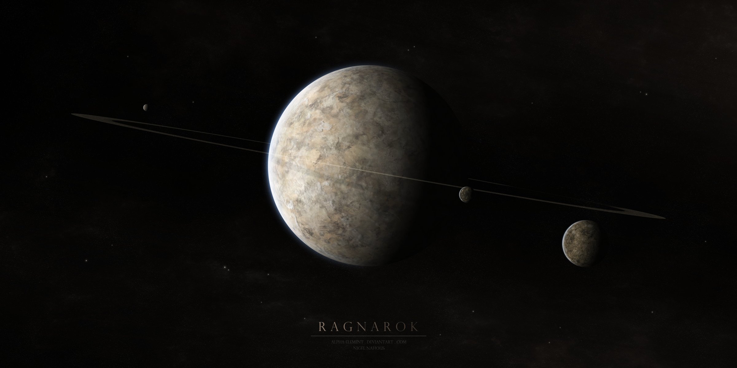 ragnarok pianeta satelliti anello spazio luce