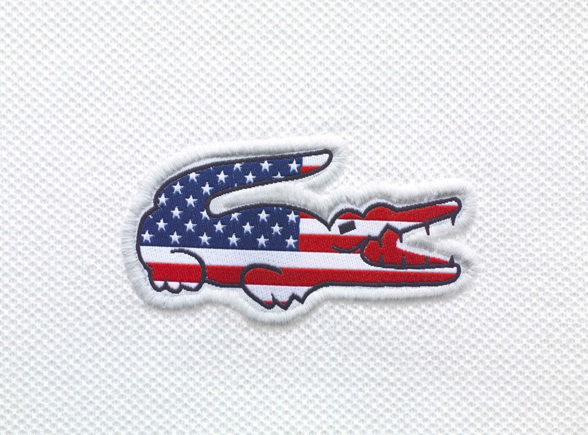 lacoste usa flag crocodile usa