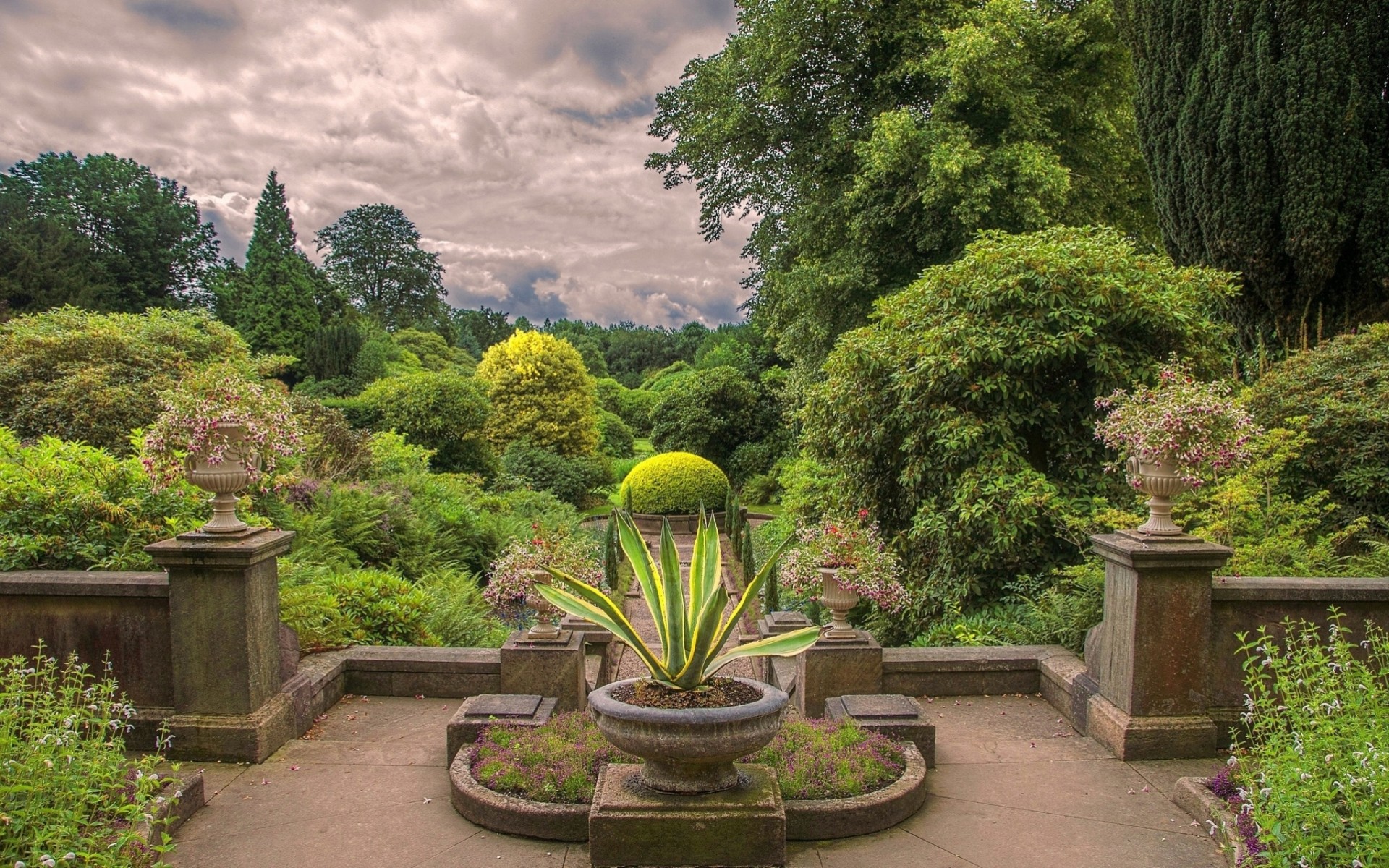 inglaterra árboles flores parque arbustos