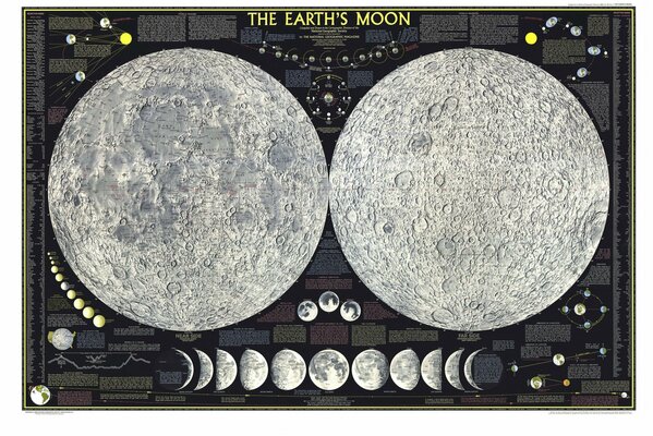 Atlas des Mondsatelliten der Erde