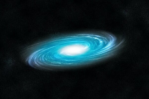 An incredible blue galaxy of stars and planets