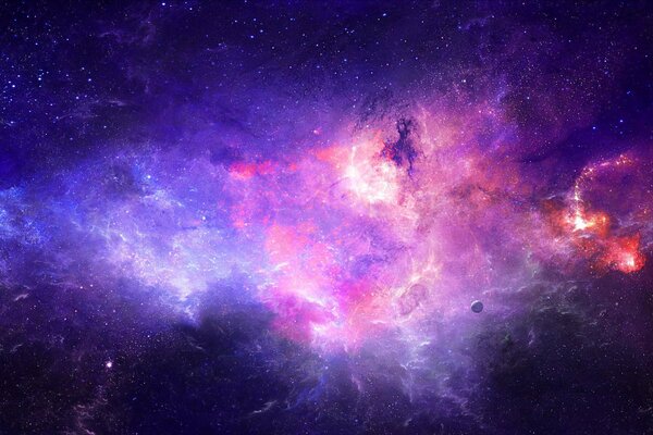 Purple Nebula outer space