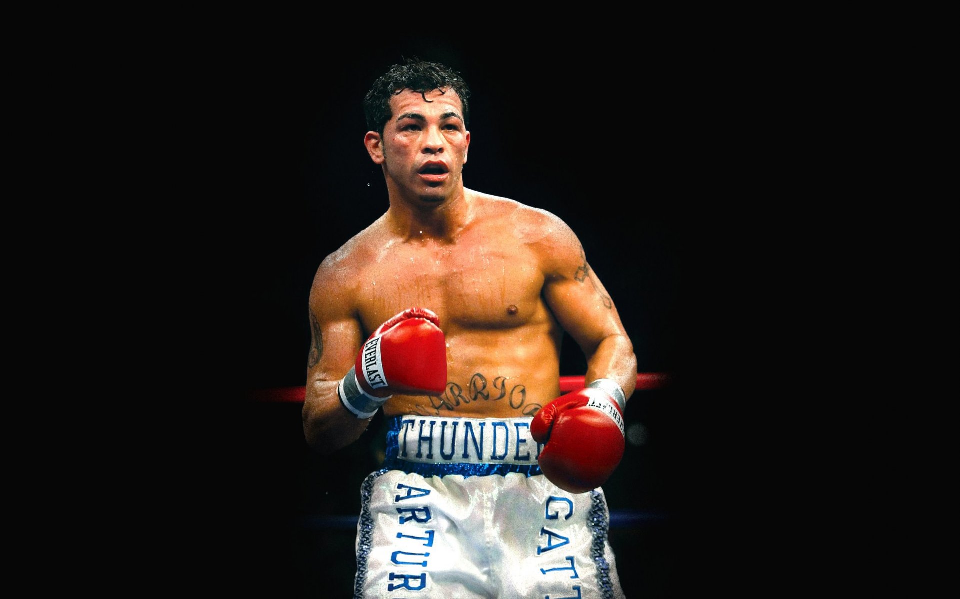 arturo gatti boxeo boxeador fondo negro