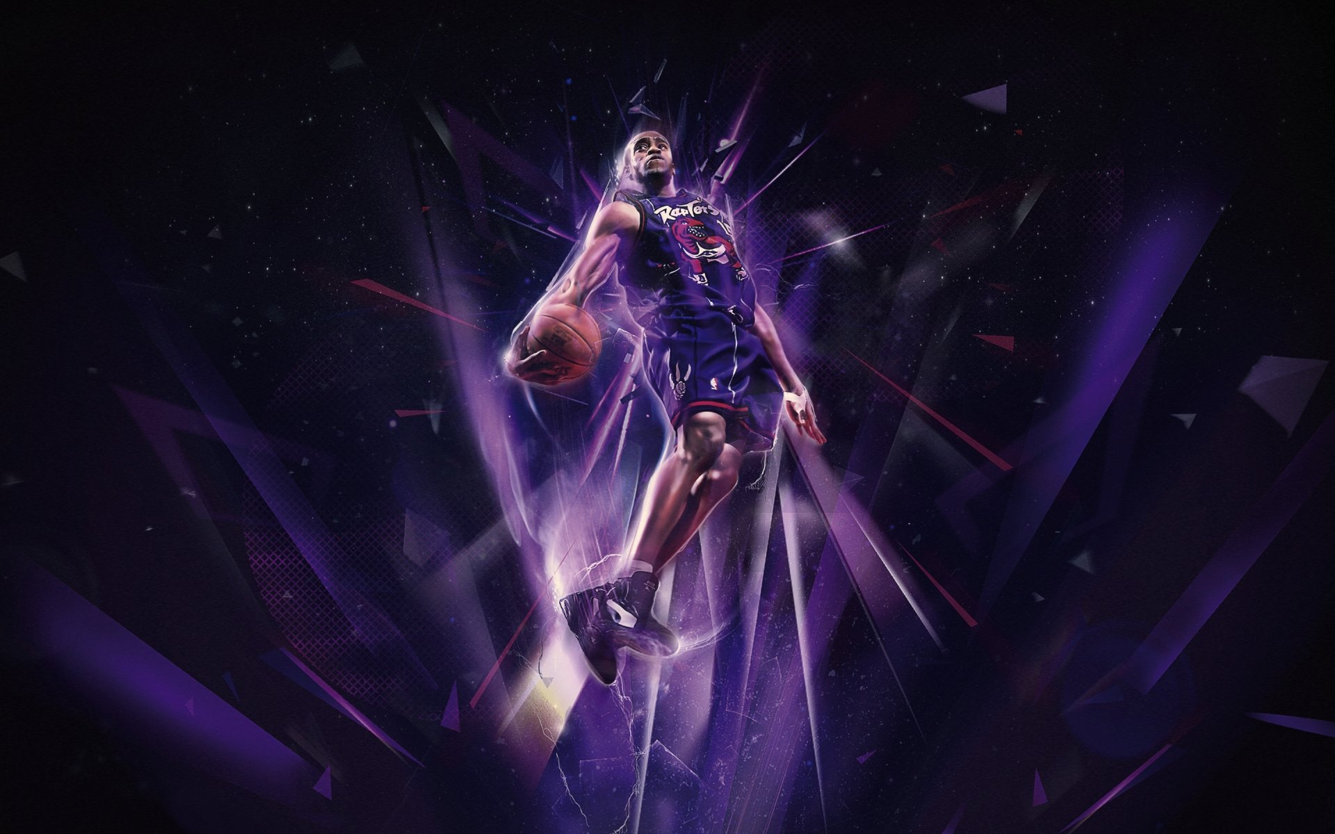 vince carter toronto predators raptors purple nba koszykówka unosić się piłka