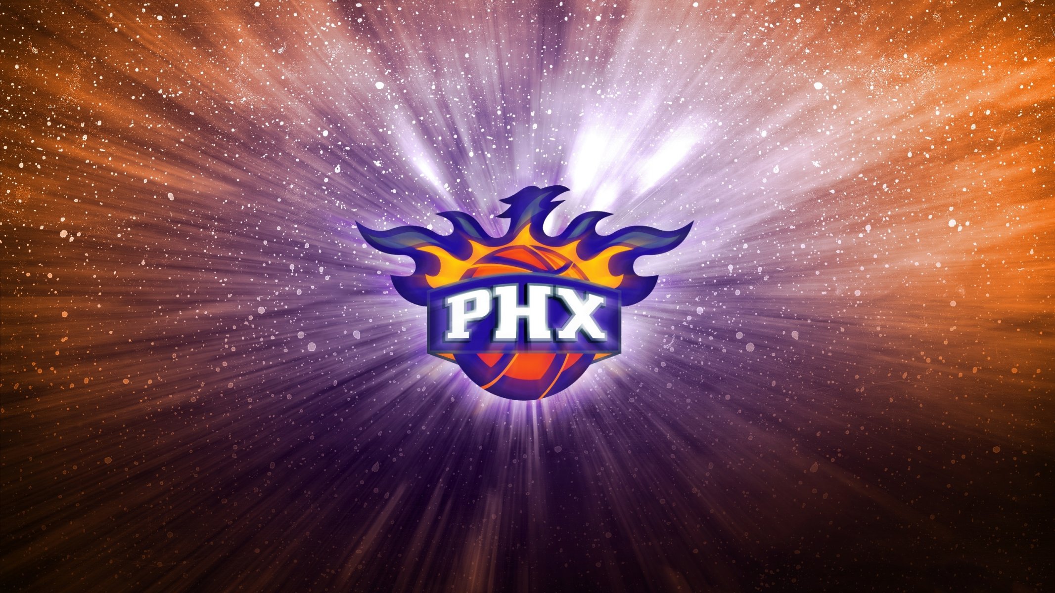 phoenix suns baloncesto fondo púrpura phoenix logotipo fuego phx