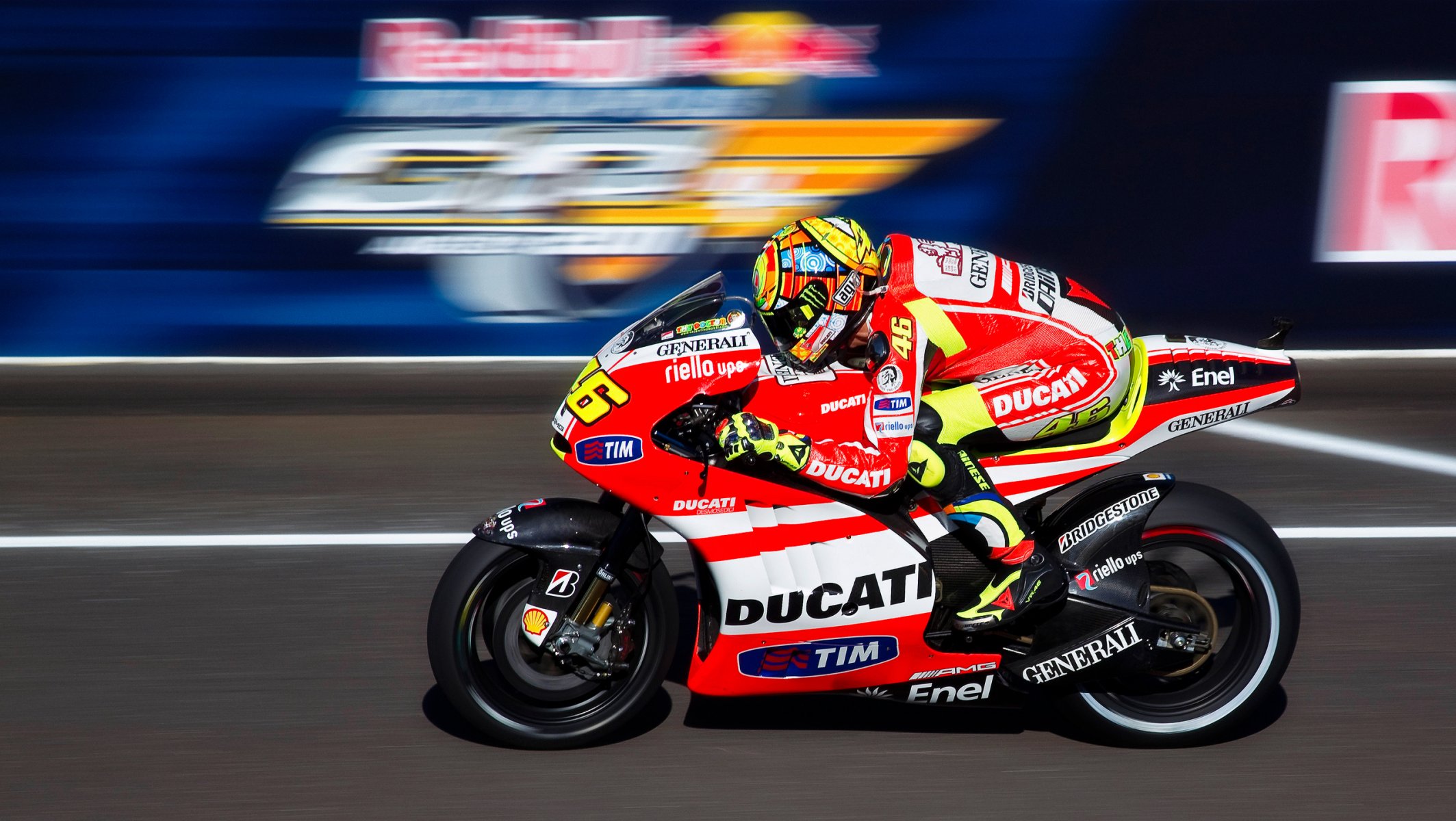 ports motorcycle grand prix at indianapolis indy motogp red bull bike ducati valentino rossi