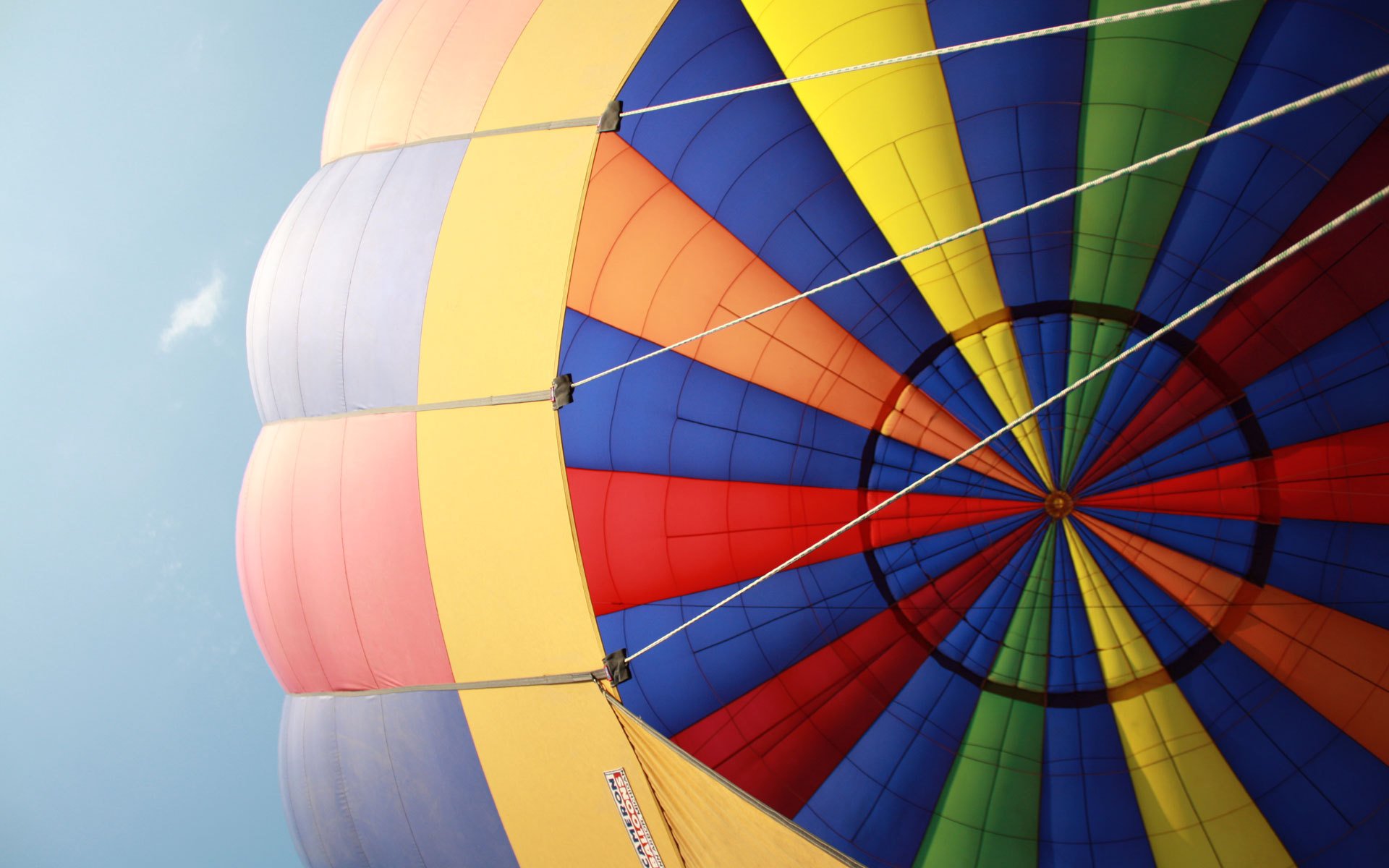 ballon blick vom korb himmel