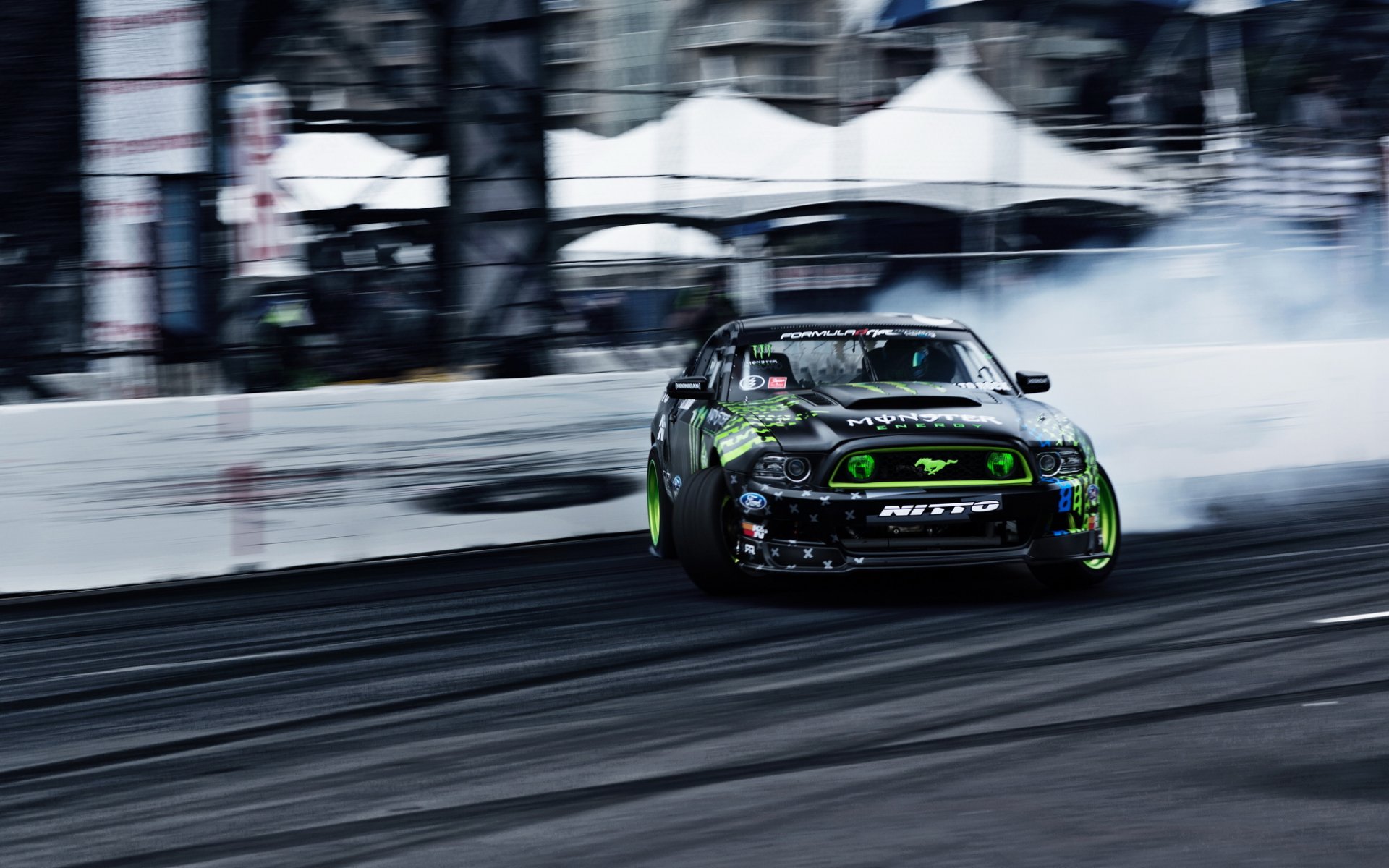 formula drift long beach ford mustang deriva derrape