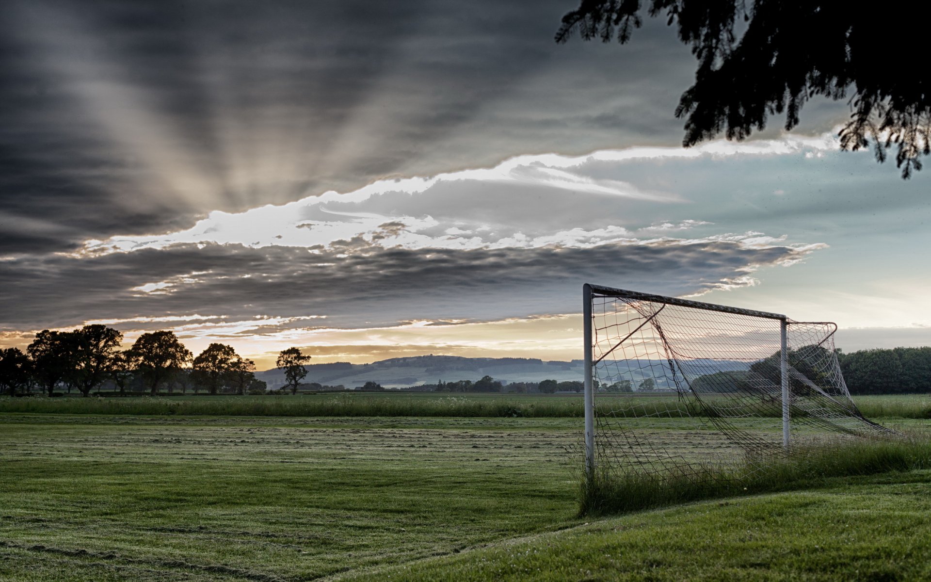 mañana campo deporte puerta