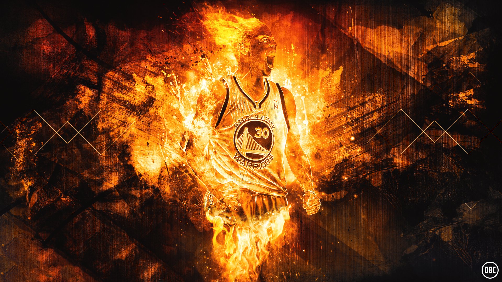 tephen curry stephen curry golden state warriors barbarians basketball sports nba fire