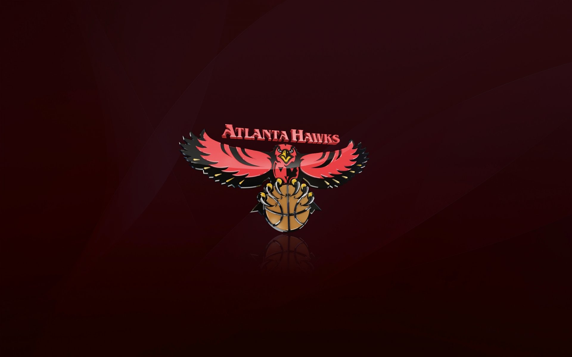 atlanta hawks nba logo rot basketball hawks ball hintergrund