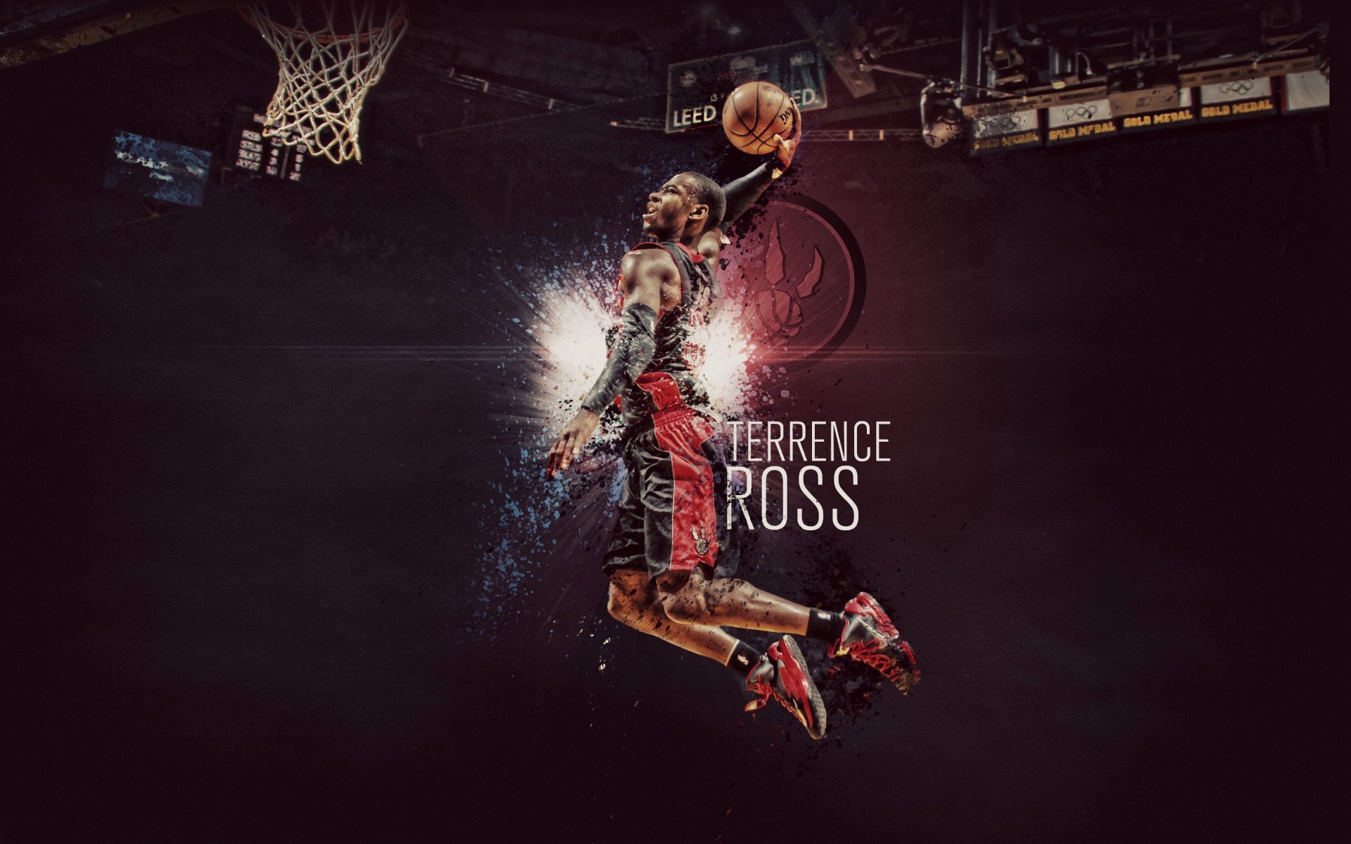 terrence ross toronto raptors raptors slam dunk in bilico nba basket