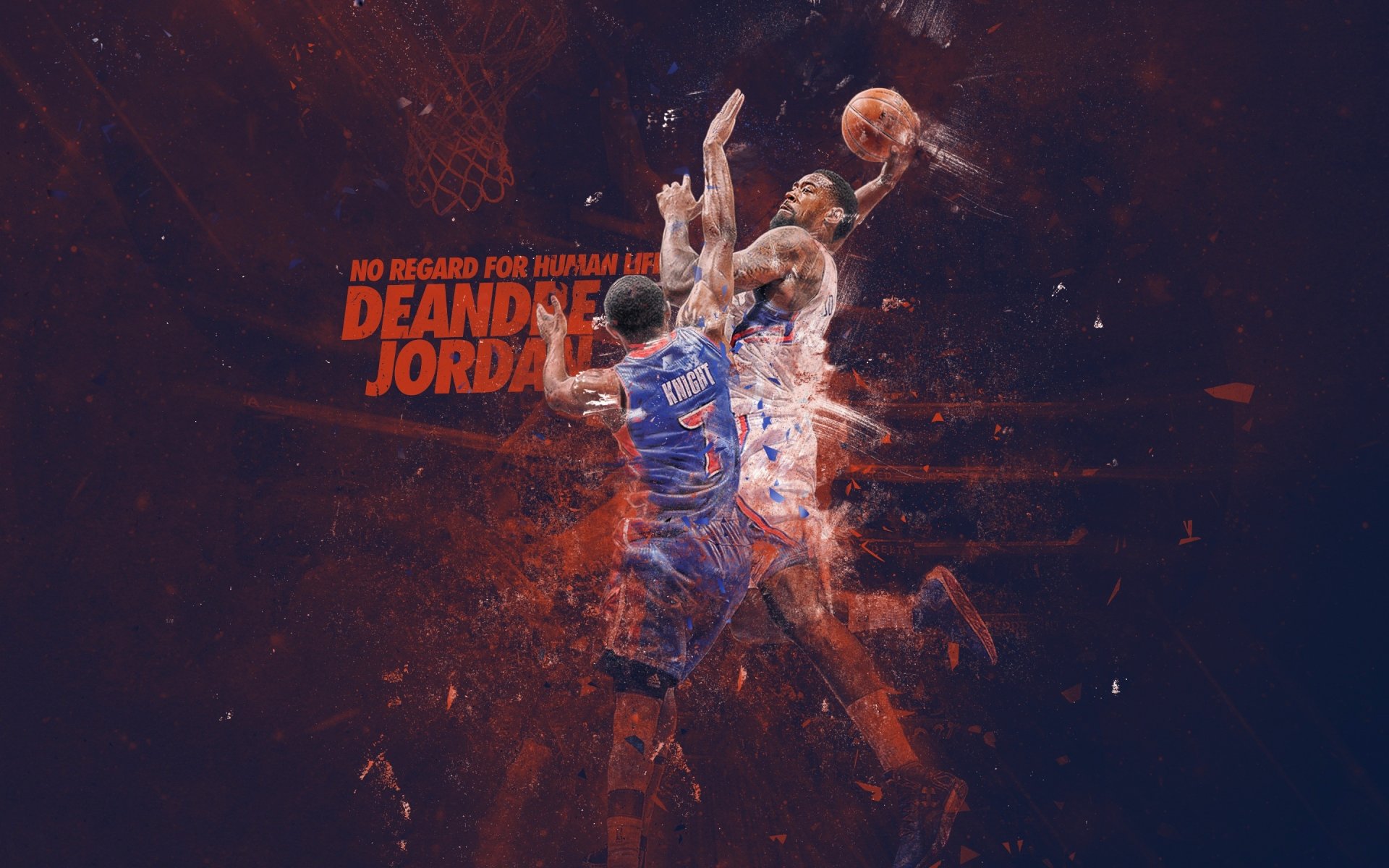 deandre jordan deandre jordan brandon knight los angeles clippers detroit pistones nba baloncesto