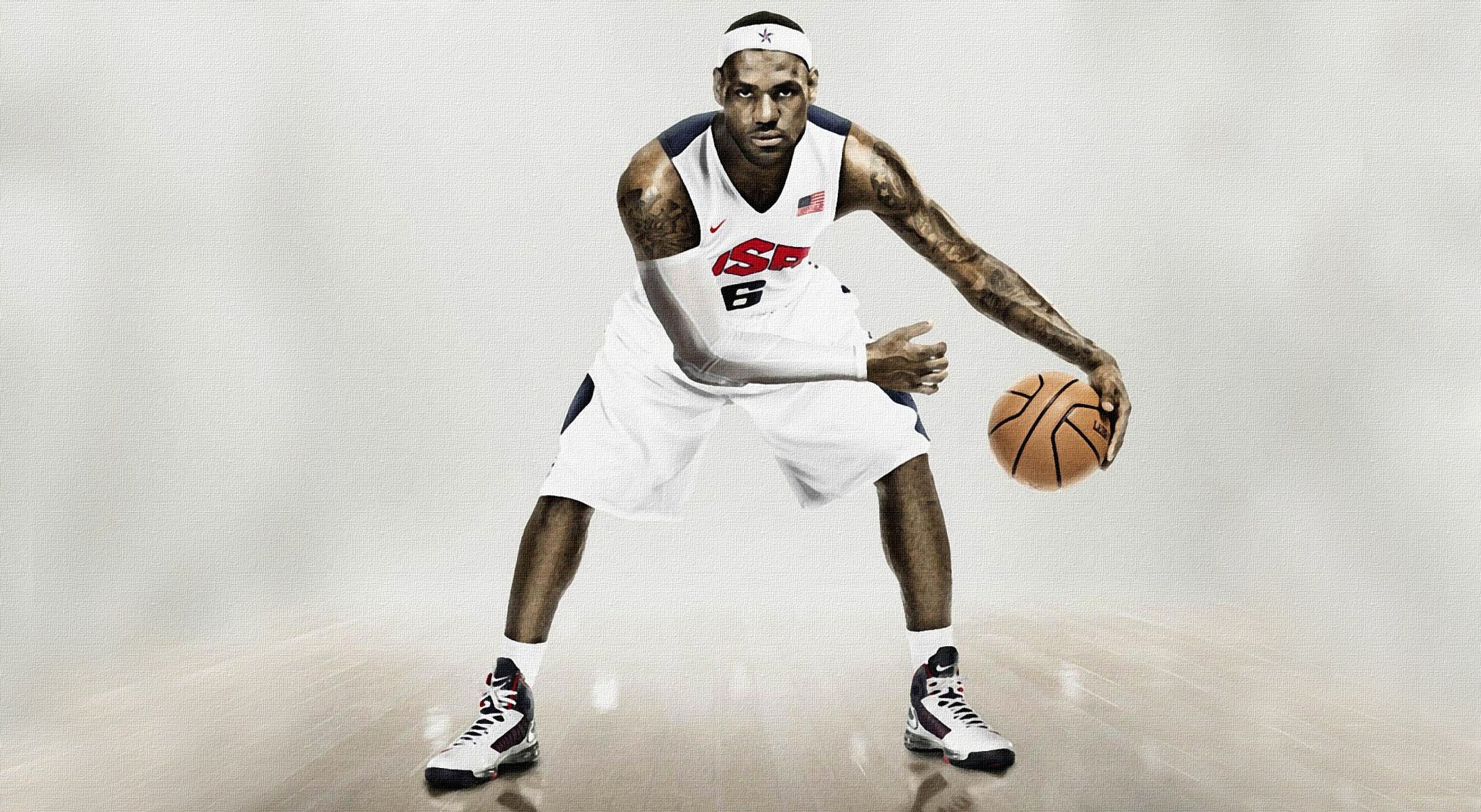 lebron james nike usa koszykówka gracz piłka mundur sport