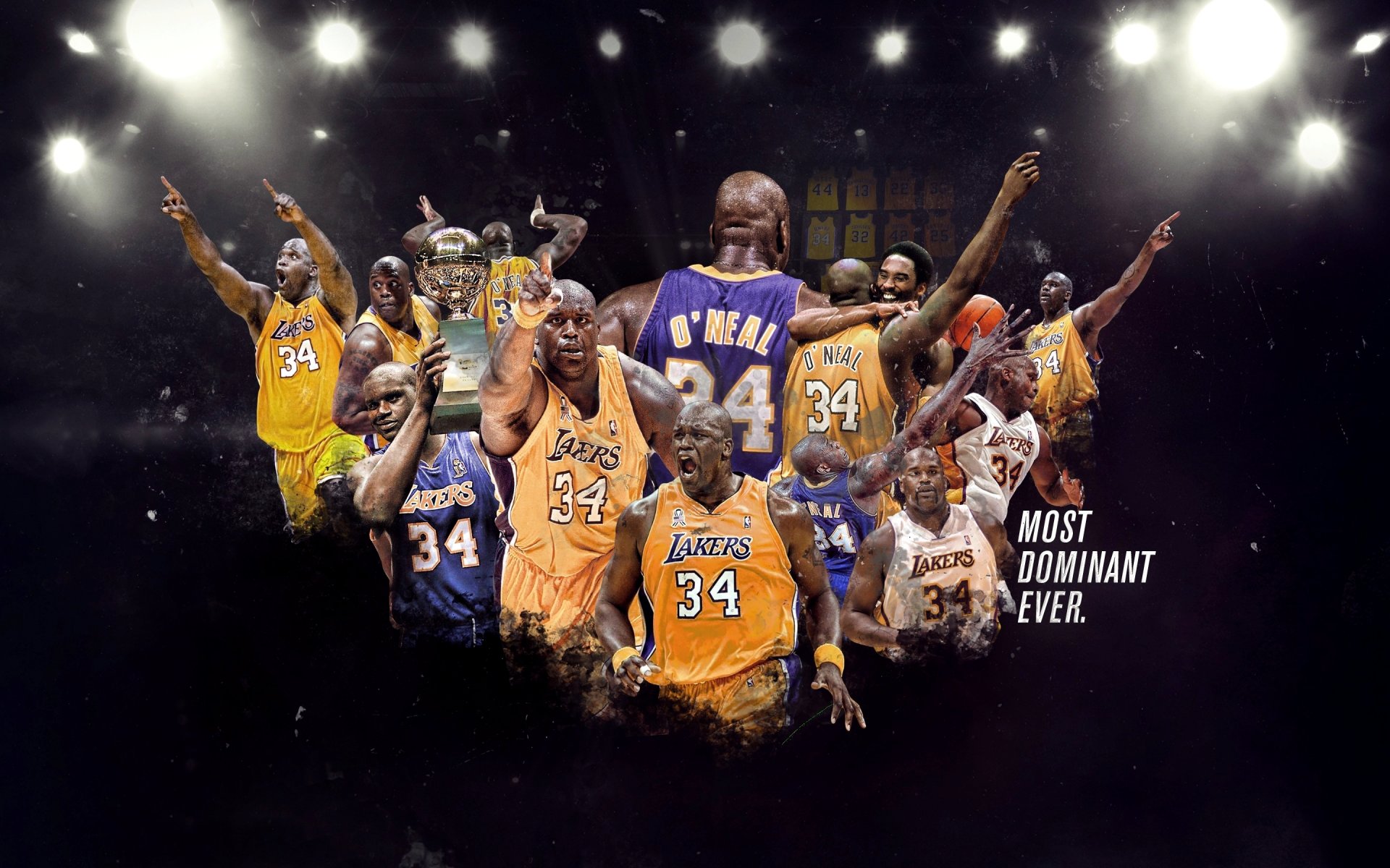 shaquille o neal nba baloncesto jugador super men los angeles lakers