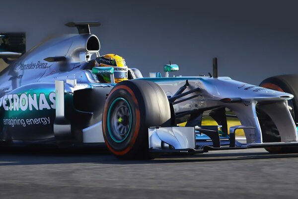 Photo de Mercedes avec la course de formule 1