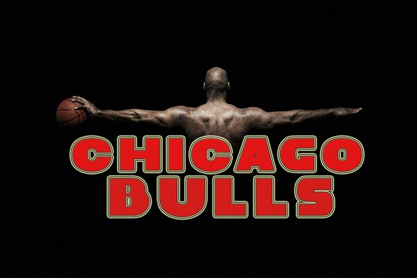 Logotipo de Chicago Bulls sobre fondo negro