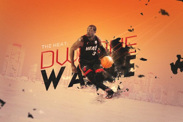 Dwayne Wade avant le lancer décisif