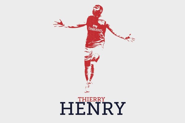 Hintergrund mit Thierry Henri Arsenal