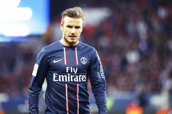 Legendarny David Beckham z zespołu PSG