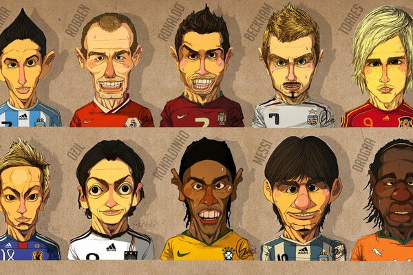 World Football cartoons