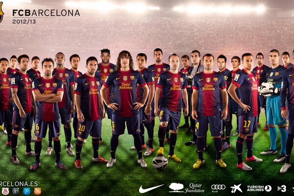 Foto dei giocatori di Barcellona della stagione 2012/2013